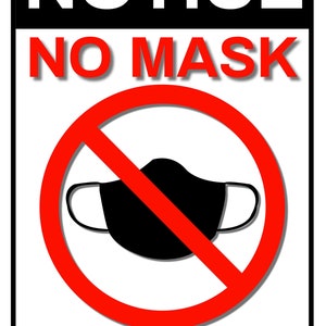 No Mask Required Sticker Decal Bumper Sticker Funny - Etsy