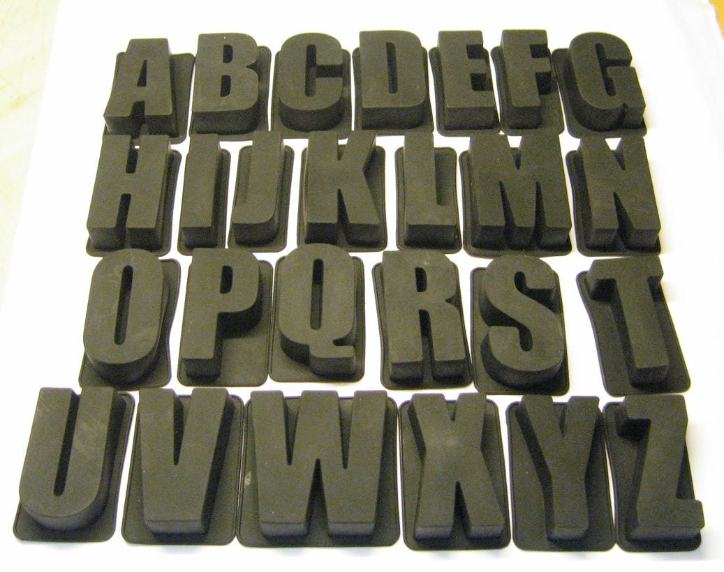 Extra large 2025 silicone letter molds