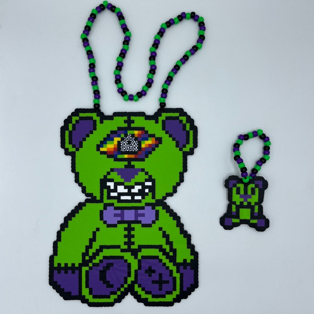 Level up / Subtronics Perler Necklace Etsy