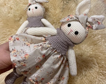 sehr schöneres, Amigurumi Hase, Babygeschen,Kuscheltier, der Stoff aus Baumwolle