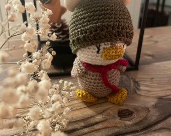 Kinderwagenkette Pinguin Babygeschenk, Amigurumi,Pingiun Kinderwagenkette,Tierchen