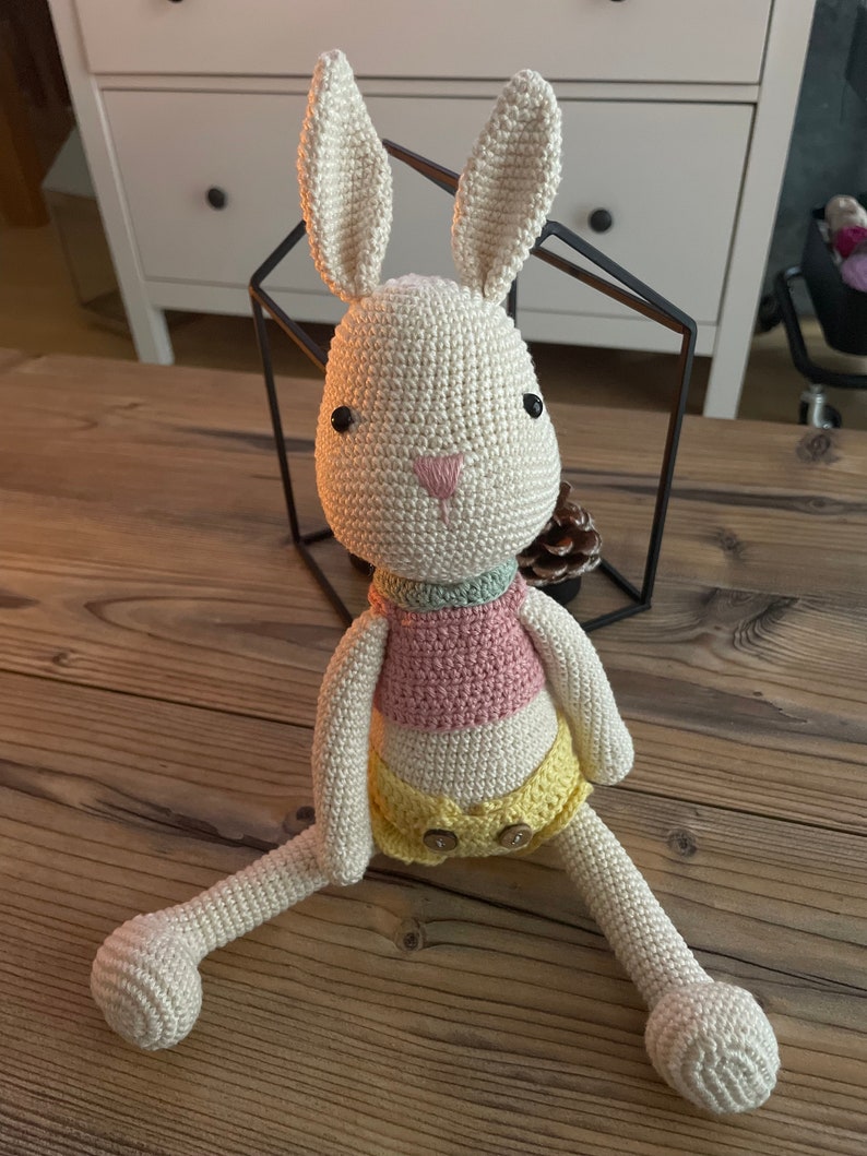 Amigurumi Häschen-Puppe, gehäkeltes Tier,Babygeschenk,Kuscheltier, Häschen zdjęcie 3