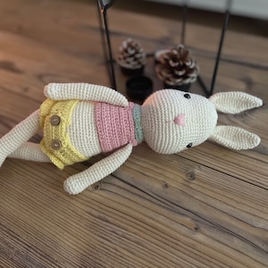 Amigurumi Häschen-Puppe, gehäkeltes Tier,Babygeschenk,Kuscheltier, Häschen zdjęcie 1