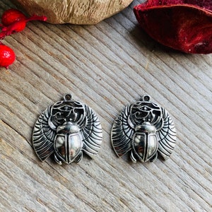 Scarab beetle charm
