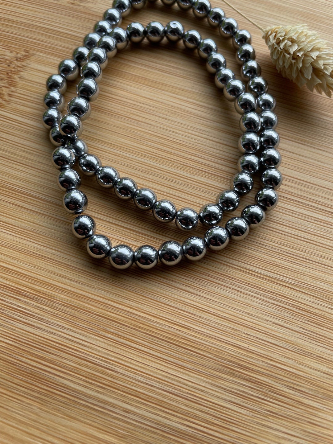 Samite Silver Dark Silver Hematite 6mm - Etsy