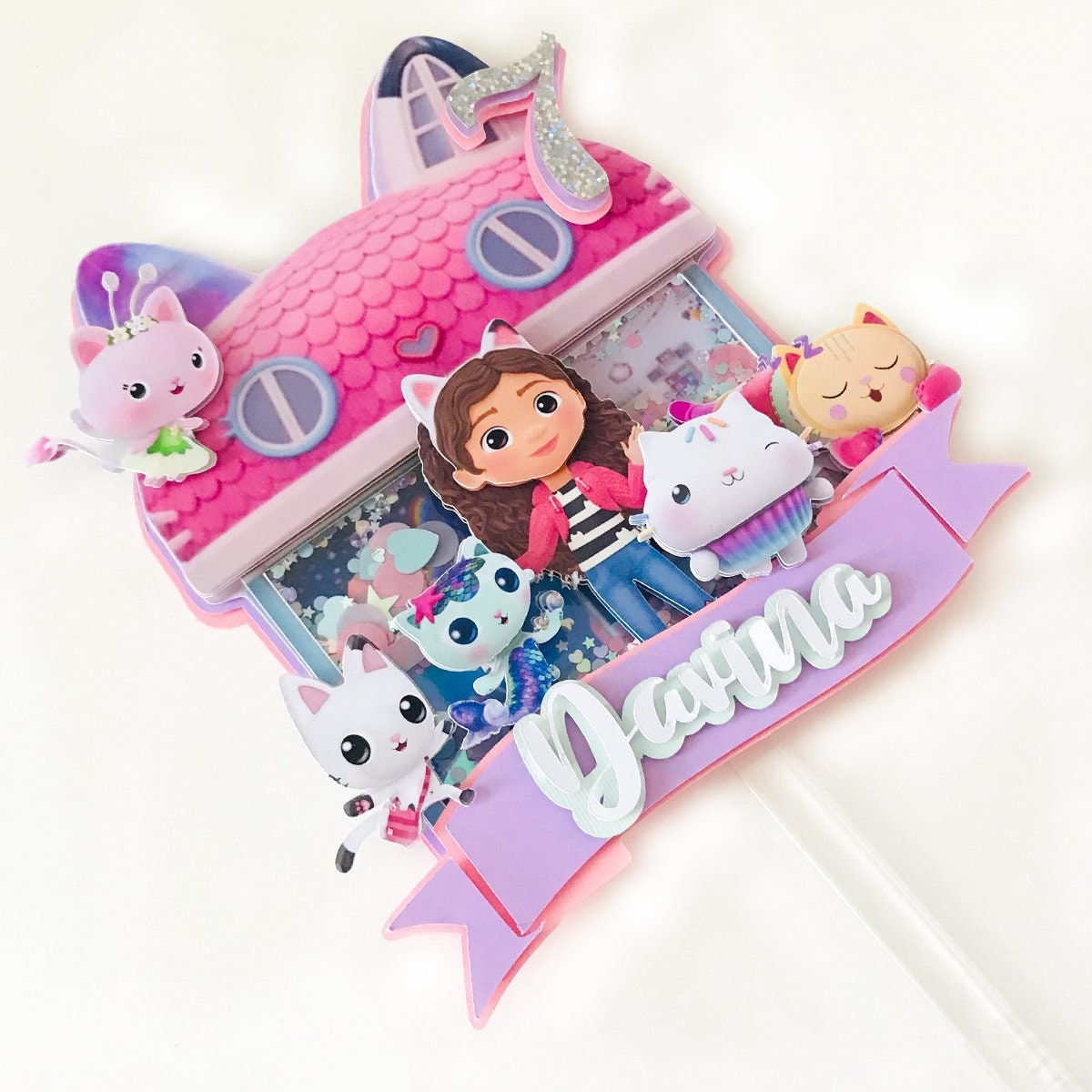 Gabbys Dollhouse Cake Topper Gabby Dollhouse Birthday Gabby Dollhouse 