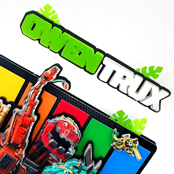 Topper de pastel Dinotrux Decoraciones de fiesta Dinotrux Topper