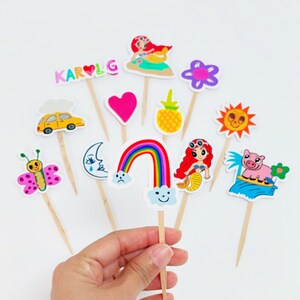 Cupcake Toppers, Karol G  Birthday, Karol G  Cupcake Toppers,  Karol G  Mañana será bonito bichota