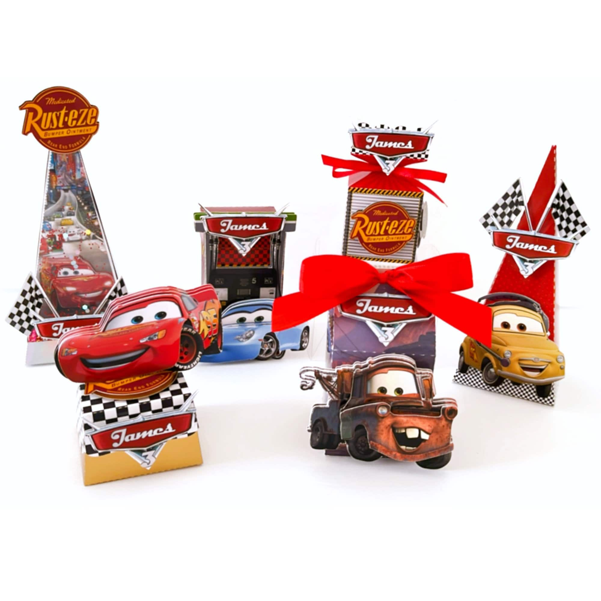  Cars Birthday Party Supplies, Lightning McQueen Birthday Party  Supplies, 12pcs Cars Gift Boxes, Candy Bags - Lightning McQueen Car  Birthday Party Favor for Cars Party Decorations : Toys & Games