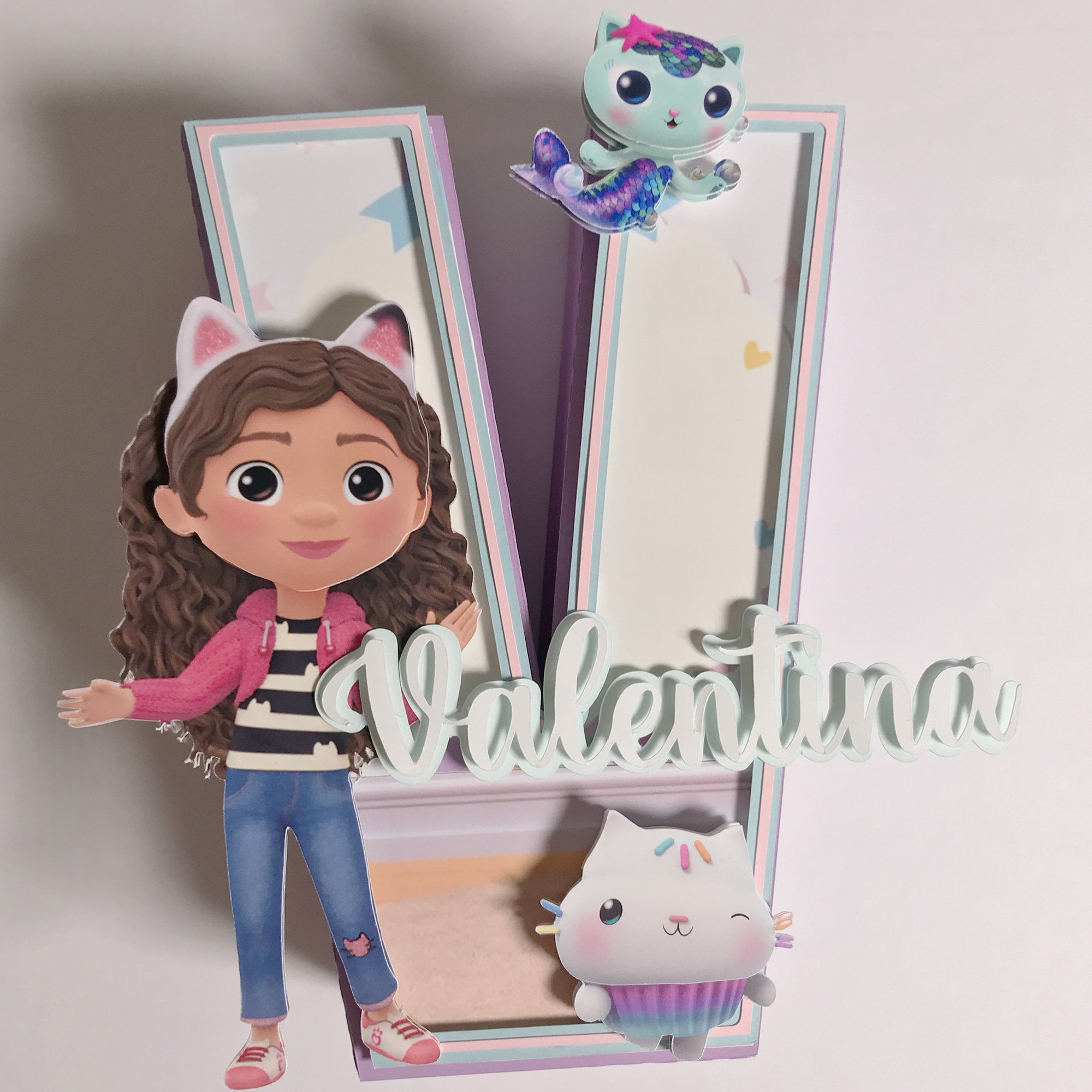 Gabbys Dollhouse 3d Letter Gabby Dollhouse 3D Letter Shaker Etsy Canada