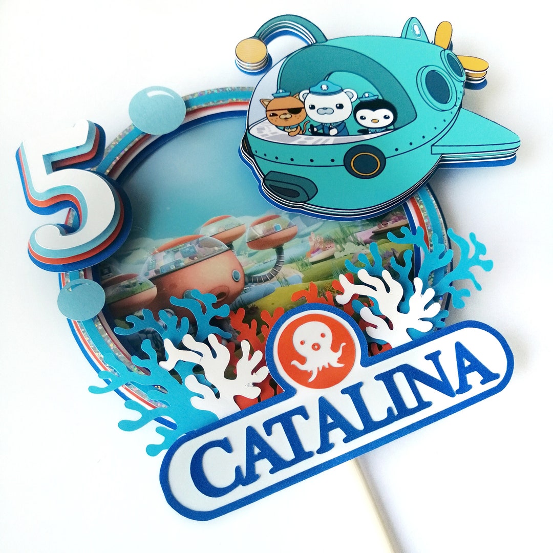 Octonauts Cake Topper Captain Barnacles Octonauts Party Etsy