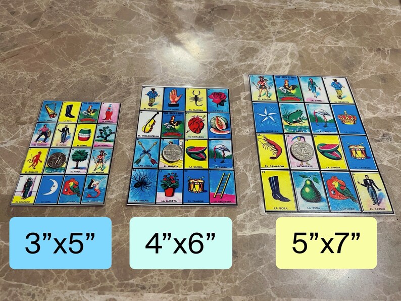 Loteria Cards laminated Etsy