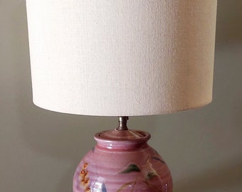 Ceramic Pottery Lamp, US Vintage, by Glenn Burris in Oregon, Old Wiring, Home Accent,  Housewarming Gift, Mother's Day Present,  Home Decor