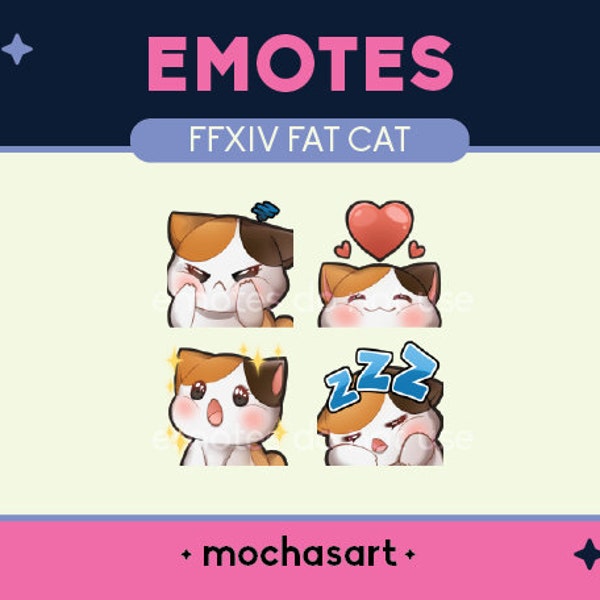FFXIV Fat Cat Emotes [DIGITAL ITEM]