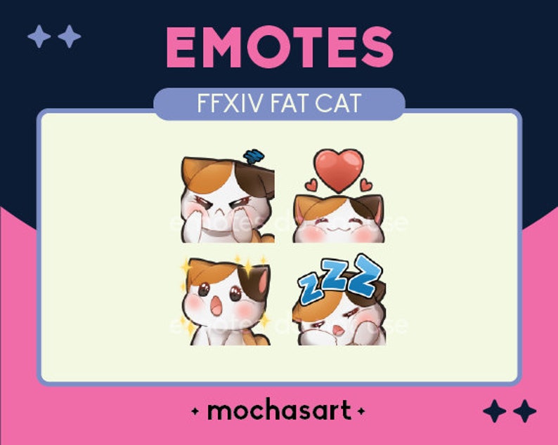 FFXIV Fat Cat Emotes DIGITAL ITEM image 1