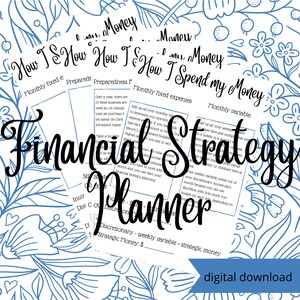Financial Planner, Budget Planner, Printable