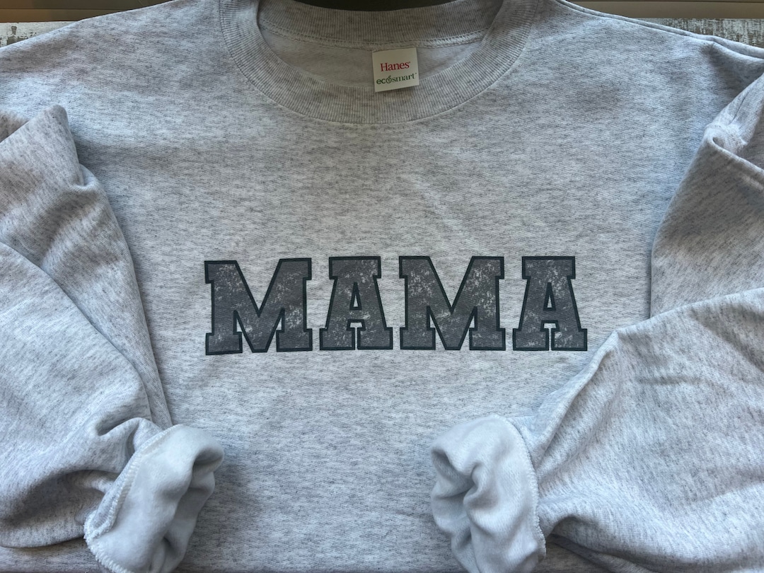 MAMA Letter Crew Neck Tee