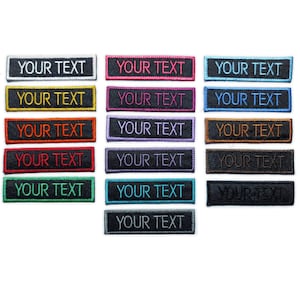 Aangepaste naampatch Jouw naam/Yout-tekst Gepersonaliseerde naamplaatje Geborduurd opstrijk-/naaiwerk Appliqué Uniform Kostuum Vest Kleding Rugzak
