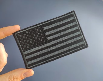 Tactical USA Flag Patch - Black & Gray American Flag US United States of America Military Uniform Emblem Patches