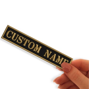 Embroidered Name Patch Badge, Iron On Patch,