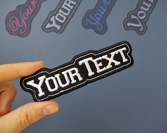 Custom Name Patch Embroidered Iron On, Personalized Name Tag