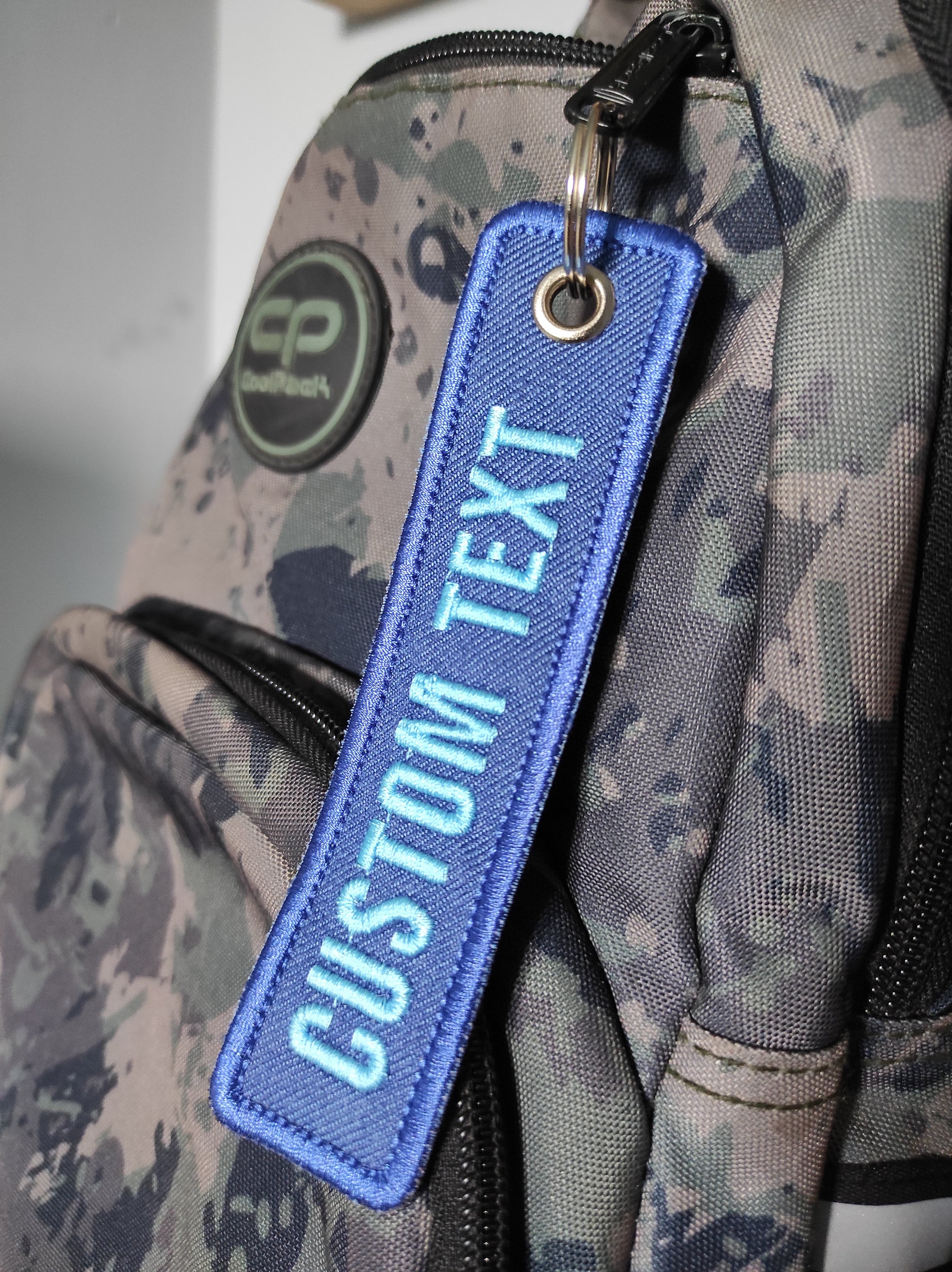 Custom Embroidery Keychain, Personalized Name Tag, Personalized ...