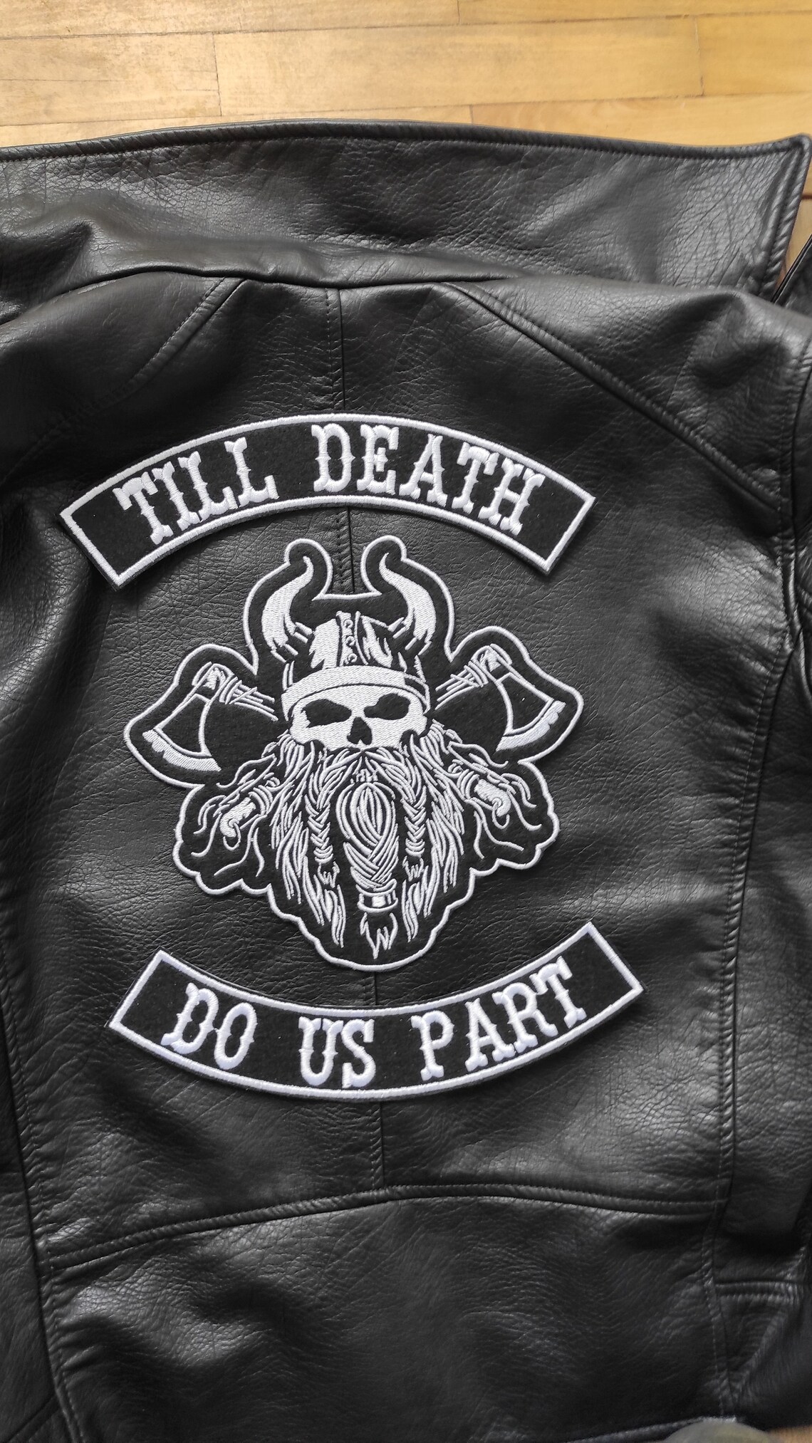 Viking Odin White Large Back Patch for Custom Biker Vest, Harley ...
