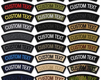 Arc Custom Name Tape Text Brand Morale Tactics Military Embroidery Patch, Tactical Moral Name Patch for Camouflage Uniform