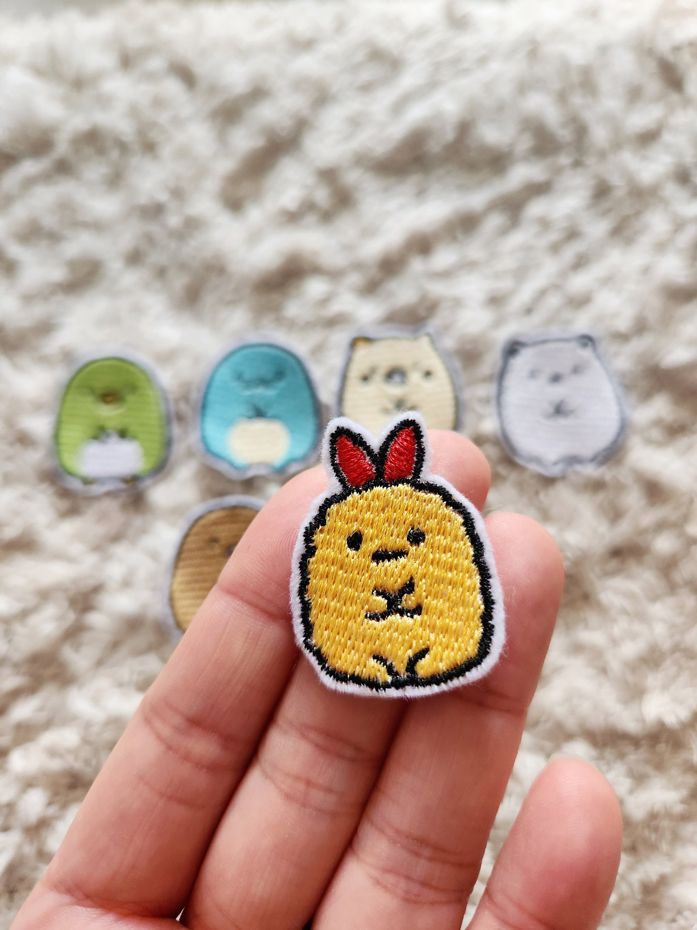 Sumikko Gurashi Iron on Patch - Handmade Embroidered Permanent