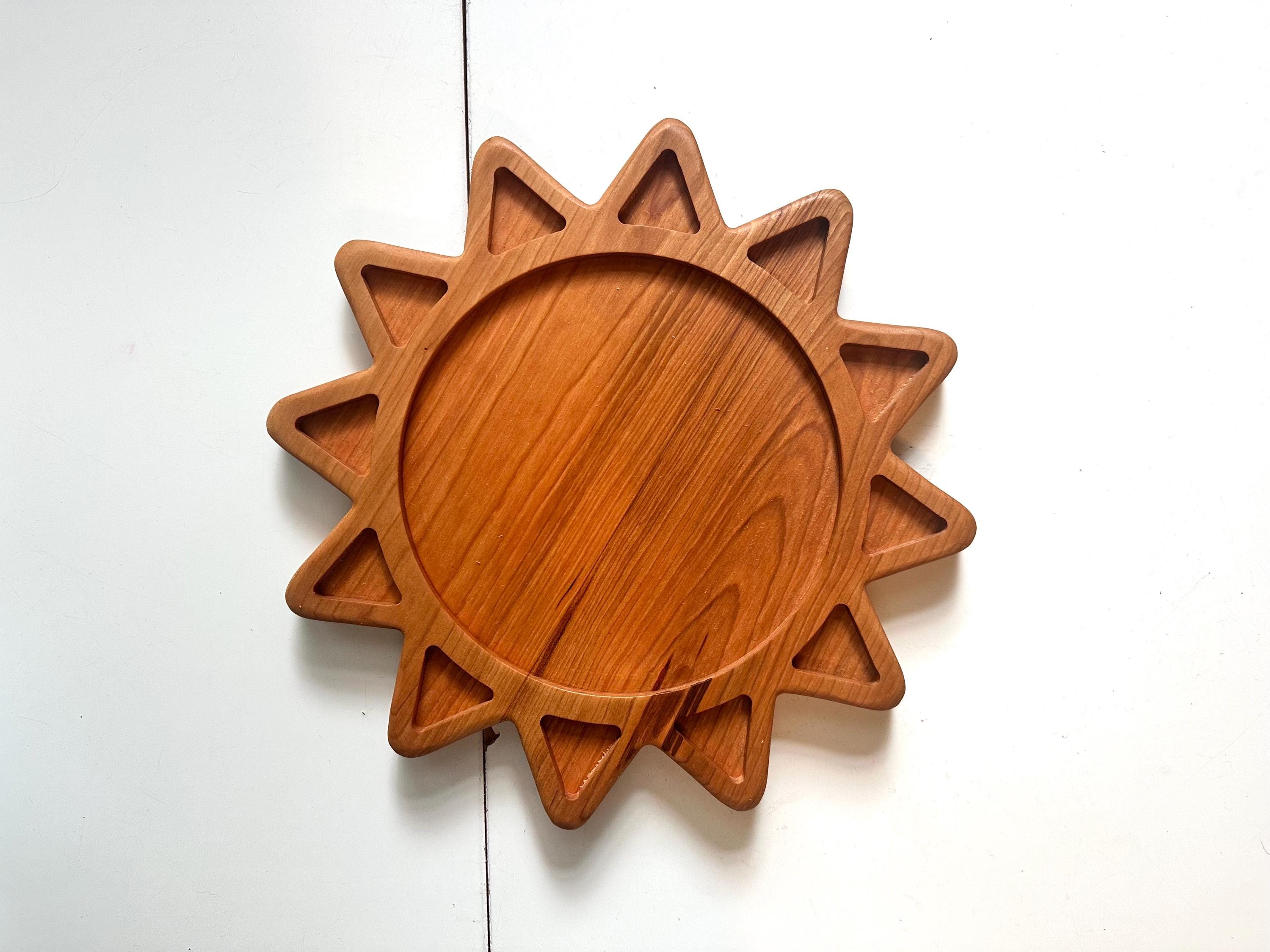 SUN sensory tinker sorting tray maple Wood sensory sorting homeschool Waldorf lesson play board Montessori weather cloud sky waldorf