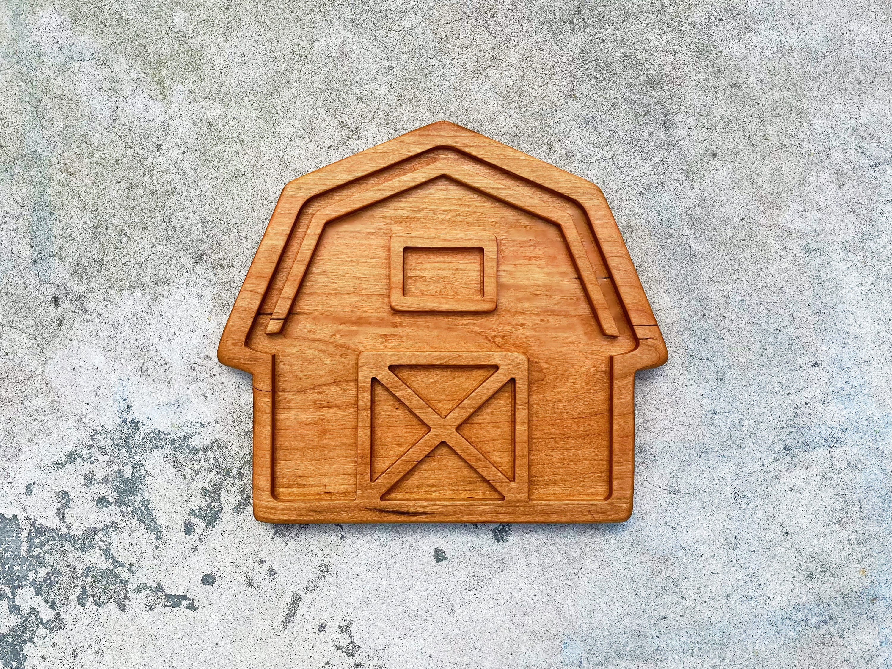 BARN Tinker TRAY Cherry Wood Barnyard Sensory Kit Sorting Homeschool ...