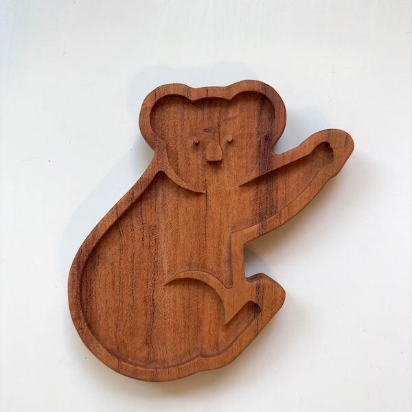 Koala Tinker TRAY Cherry Wood animal sensory kit sorting homeschool woodland spring lesson play board pretend play bug Montessori