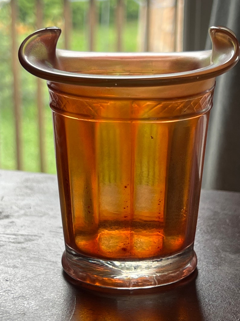 Northwood Carnival Glass Top Hat Etsy