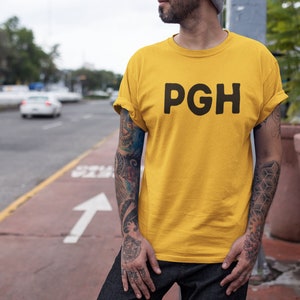 PGH T-shirt, Pittsburgh T-shirt, Steel City, Pittsburgher - Unisex Short Sleeve T-shirt