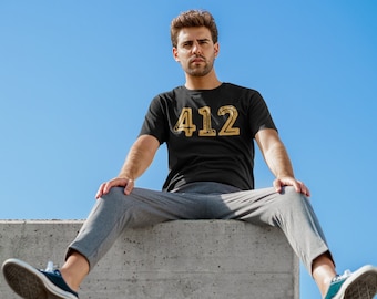 412 T-shirt, Pittsburgh T-shirt, PGH, Steel City, Pittsburgher - Unisex Short Sleeve T-shirt