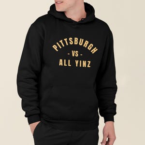 Pittsburgh vs All Yinz - Unisex Hooded Sweatshirt, PGH, Steel City
