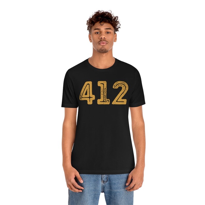412 T-shirt, Pittsburgh T-shirt, PGH, Steel City, Pittsburgher - Unisex Short Sleeve T-shirt image 4