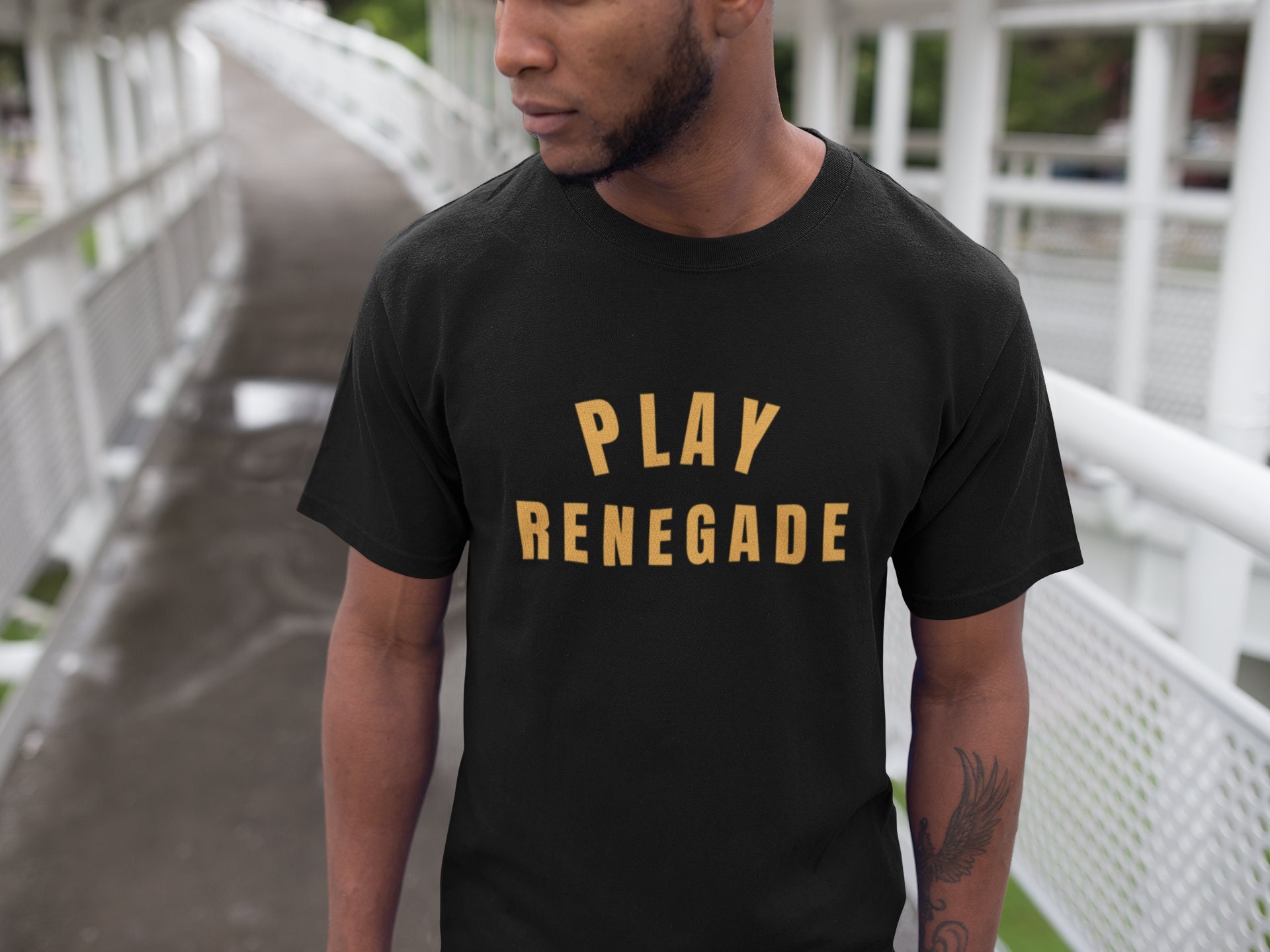 Play Renegade - Unisex Short Sleeve Tee, PGH, Steel City, Pittsburgher, Black and Gold, Steelers