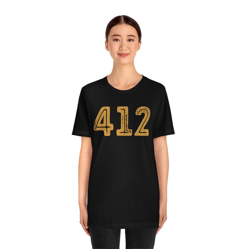 412 T-shirt, Pittsburgh T-shirt, PGH, Steel City, Pittsburgher - Unisex Short Sleeve T-shirt image 3