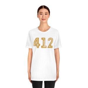 412 T-shirt, Pittsburgh T-shirt, PGH, Steel City, Pittsburgher - Unisex Short Sleeve T-shirt image 5