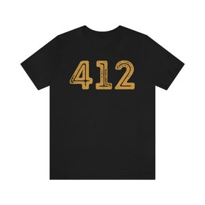 412 T-shirt, Pittsburgh T-shirt, PGH, Steel City, Pittsburgher - Unisex Short Sleeve T-shirt image 2