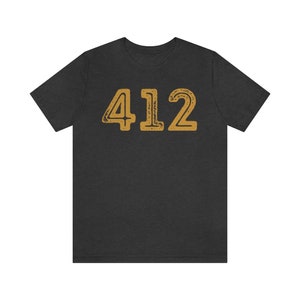 412 T-shirt, Pittsburgh T-shirt, PGH, Steel City, Pittsburgher - Unisex Short Sleeve T-shirt image 7
