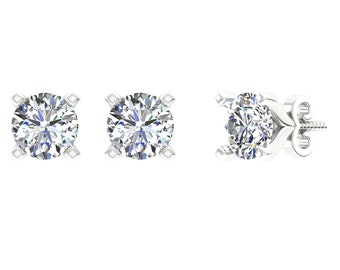 Soliter Ohrring CZ Dimond Ring für Sie 925 Sterling Silber Jahrestag Geschenk für Sie Braut