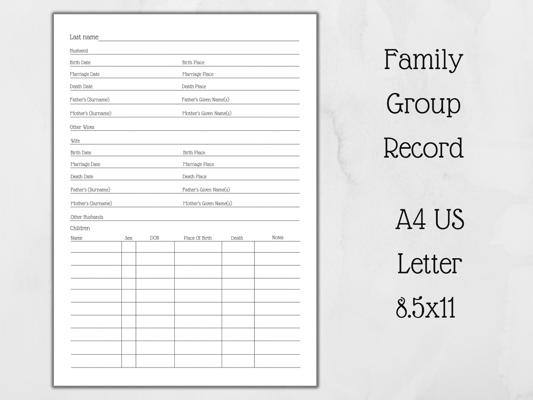 Genealogy Family Group Record Printable Stationery Keep Your Ancestors what-is-family-business-definition-types-and-examples