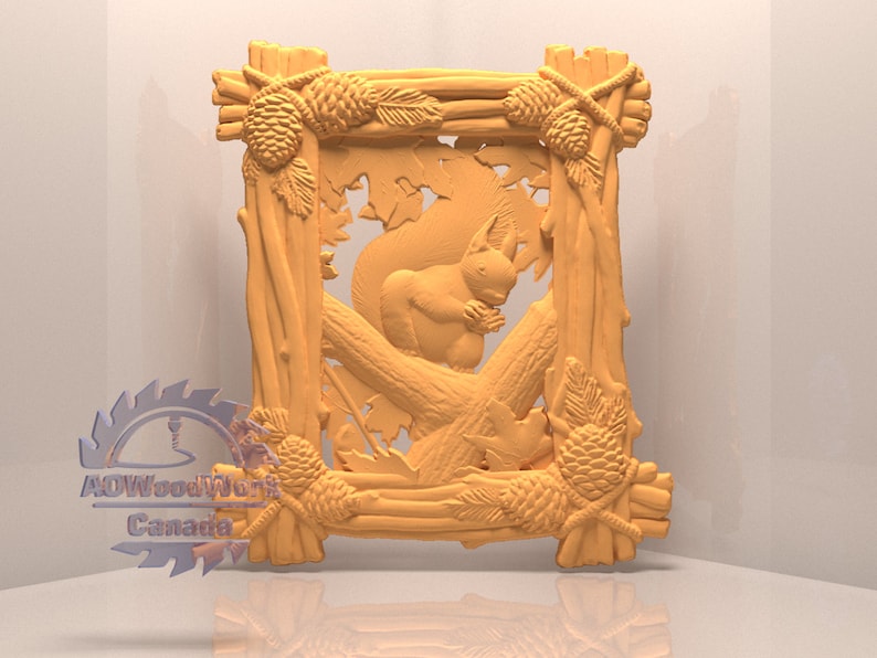 Squirrel 3D STL Model, Animal, CNC Router Engraver,artcam,cnc Files,art ...
