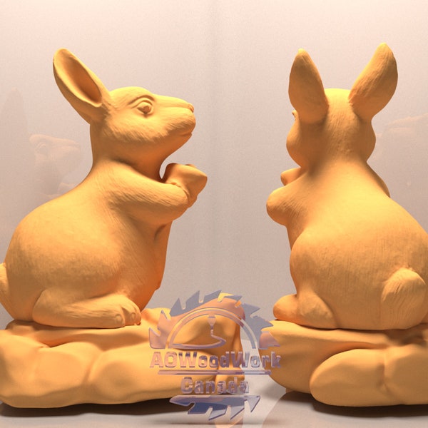 3D printer file,Sweet bunny ,Gift,3D STL Model, Decor,Happy Easter