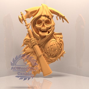 Skelet, Halloween voor cnc, 3D stl-model, CNC-routergraveur, Artcam, Aspire, cnc-bestanden, hout, kunst, wanddecoratie