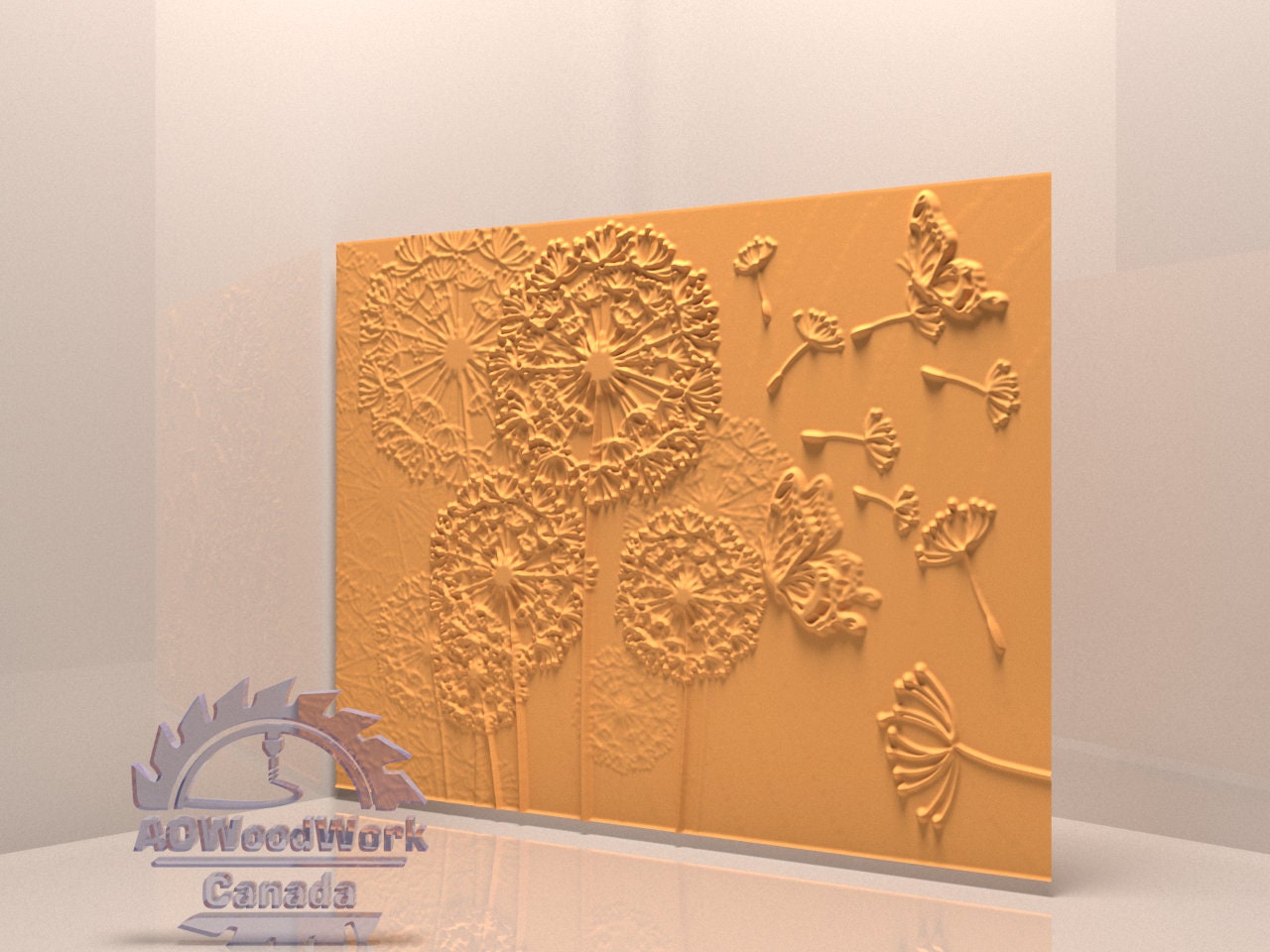 Flowers, Decor, 3D STL Model, CNC Router Engraver,artcam,cnc Files,wood ...