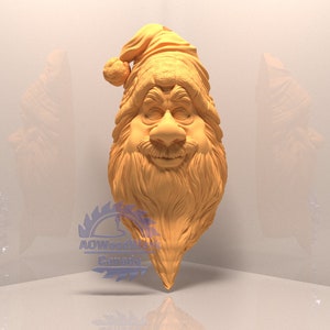 Feliz Navidad, Año Nuevo, Papá Noel, Decoración del hogar, Granja, Modelo STL 3D, Grabador de enrutador CNC, Artcam, Archivos CNC, Madera, Cut3d