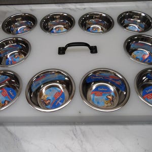 10 Bowl Puppy Feeder, Puppy Whelping Bowl, Breeder Supply, Breeding Supplies, Puppy Bowl, Multiple Dog Bowl, Whelping Bowl